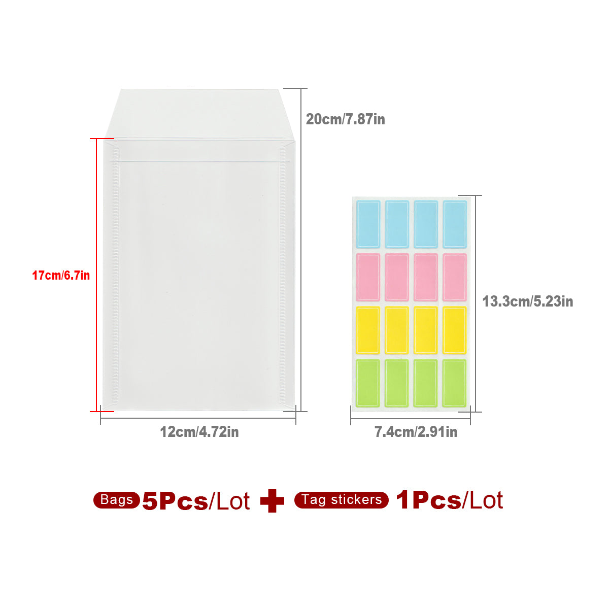 5 SMALL Stamp and Die Storage Pockets