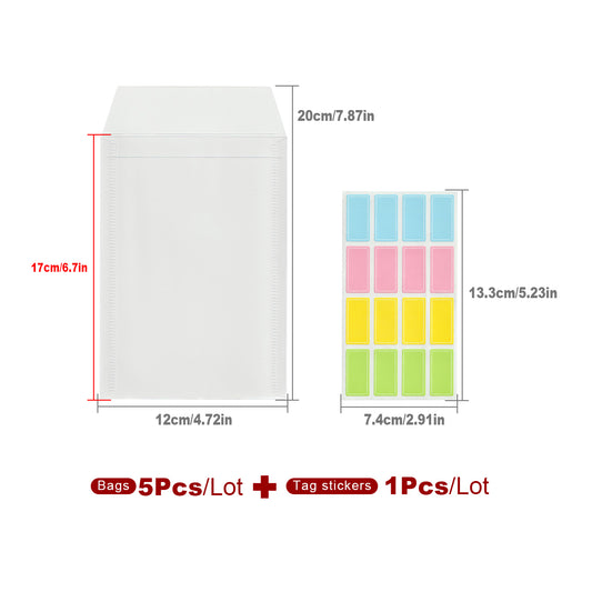 5 SMALL Stamp and Die Storage Pockets