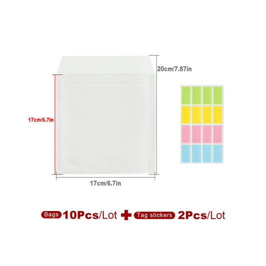 10 SMALL Stamp and Die Storage Pockets