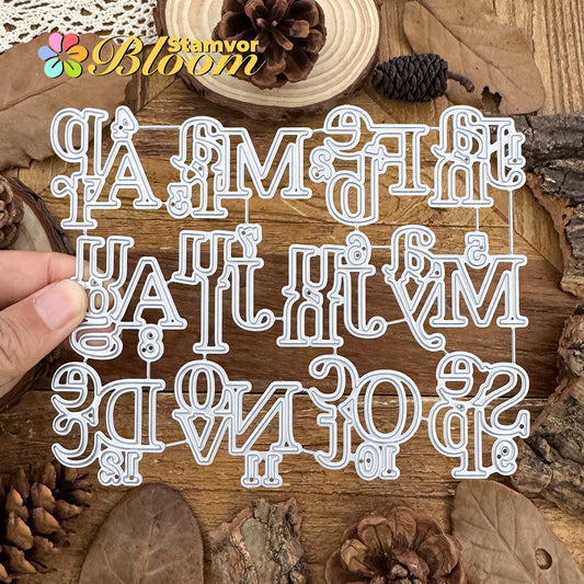 Original Lovely Month Words Titles Cutting Dies