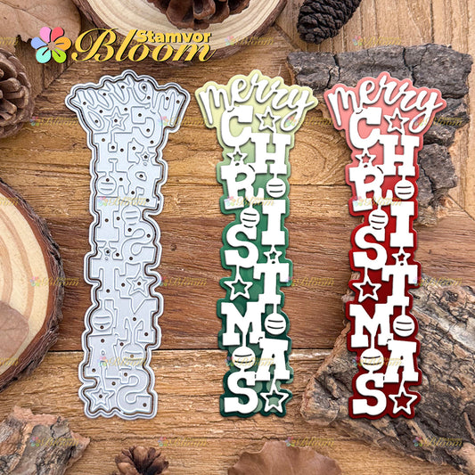 Original Lovely Layers Christmas Bells Title MERRY CHRISTMAS Cutting Dies