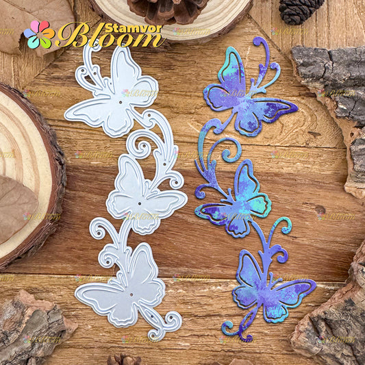 Original Lovely Butterflies Border Cutting Dies