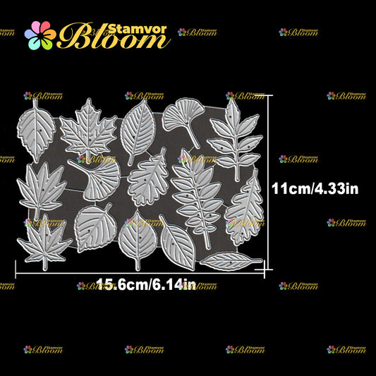 Original Lovely Fall Thanksgiving Spring Leaves Maple Cutting Dies