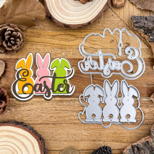 Layer Lovely Spring EASTER Bunny Cutting Dies