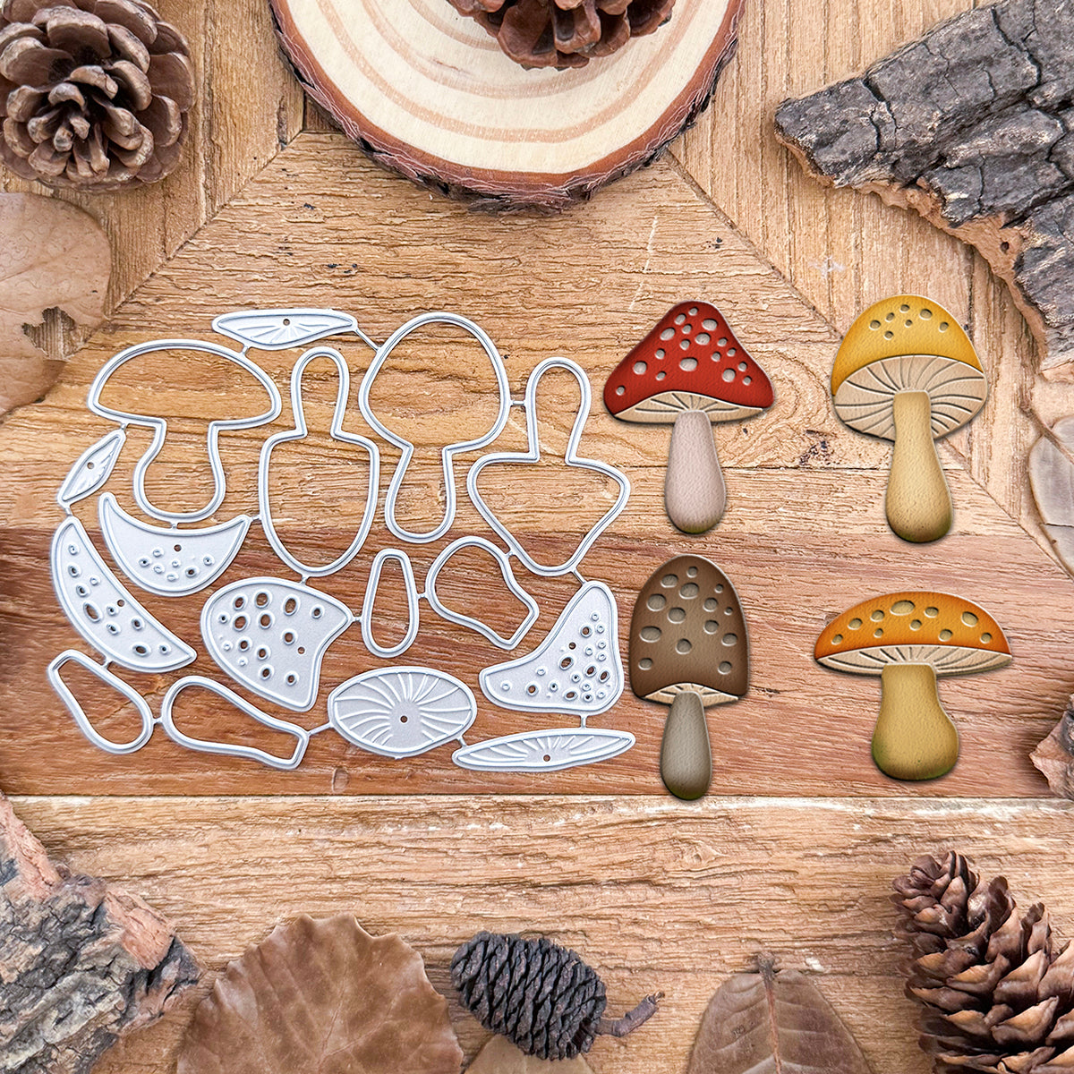 Lovely Layer Mushrooms Cutting Dies