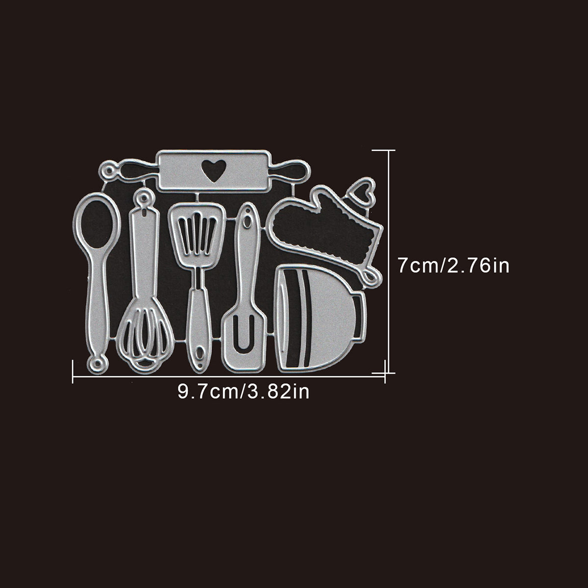 Cook Bake Kitchen Tools Tags Cutting Dies
