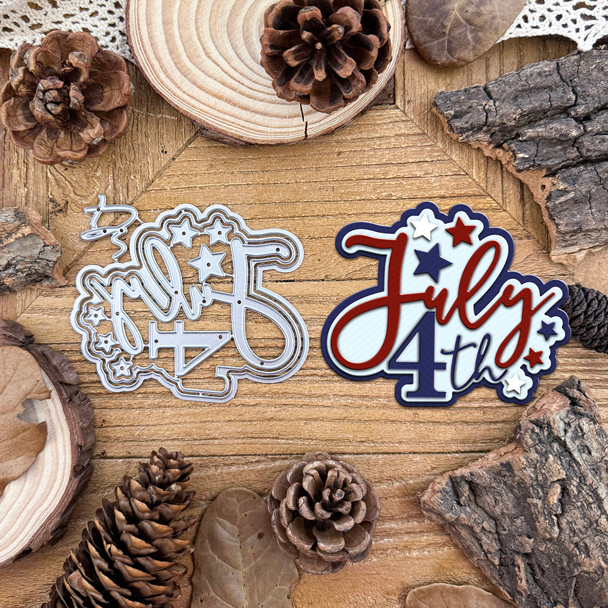 4TH OF JULY Titles Words Cutting Dies