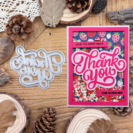 Layer THANK YOU Basic Words Title Cutting Dies