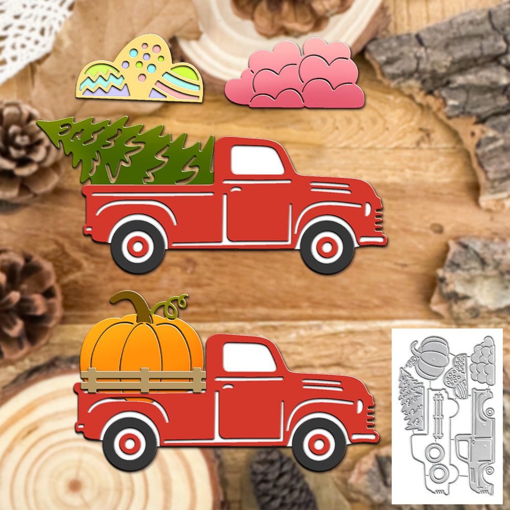 Interesting Holidays Layer Truck Cutting Dies