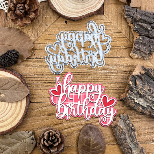 Layers HAPPY BIRTHDAY Words Title Cutting Dies