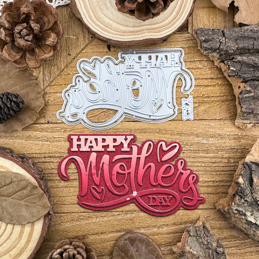 Layers HAPPY MOTHER'S DAY Words Title Cutting Dies