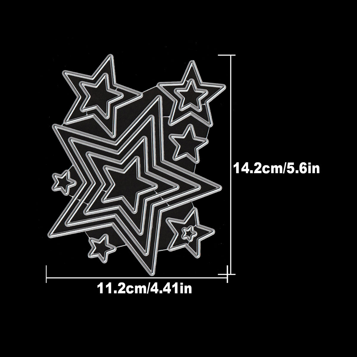 Basic Stars Layers Frames Cutting Dies