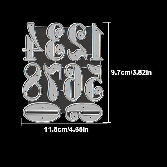 Lovely Basic Useful Numbers from 0 to 9 Dies