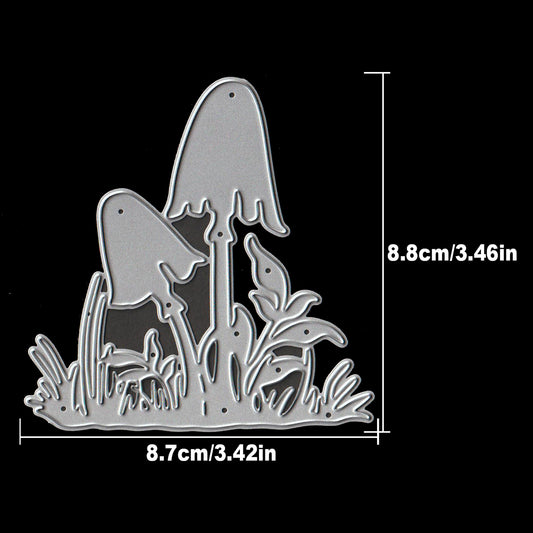 Lovely Forest Grassland and Mushrooms Dies