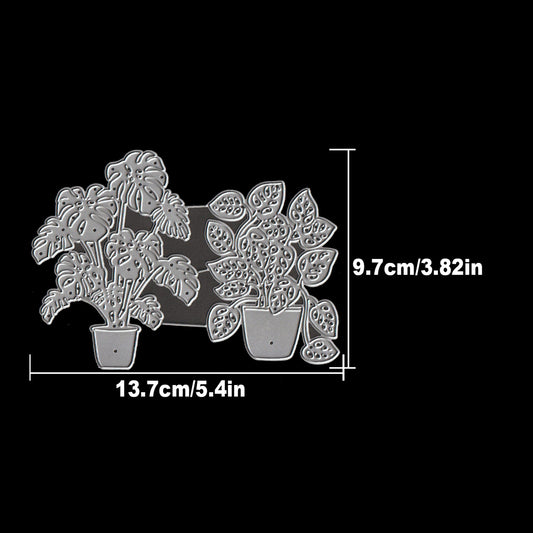 Lovely Tropical Plant Pots Monstera Cutting Dies