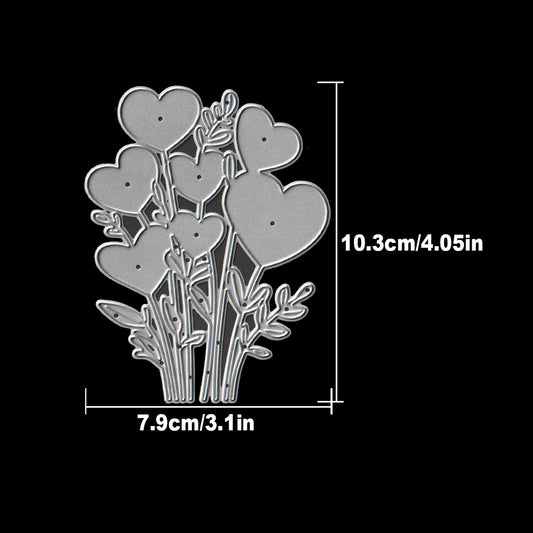 Lovely Valentines Day Loves Flowers and Leaves Branches Dies