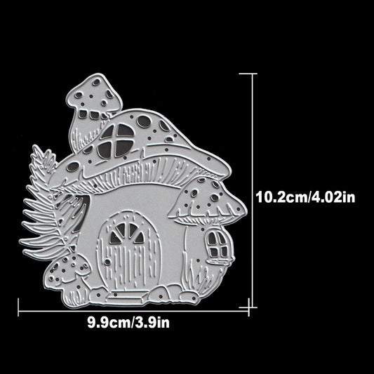 Original Lovely Forest Mushrooms House Cutting Dies