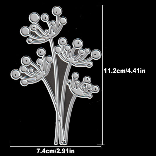 Original Lovely Flowers Bunch Dandelions Cutting Dies