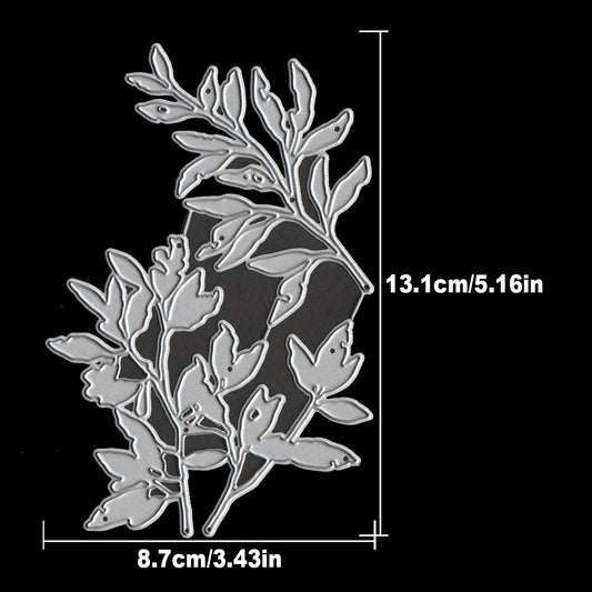 Original Lovely Broken Fall Leaves Branches Cutting Dies