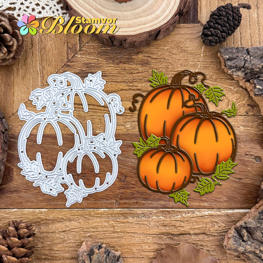 Original Lovely Fall Pumpkins Thanksgiving Cutting Dies