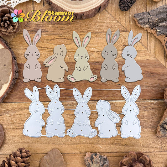 Original Lovely Easter Bunnies Cutting Dies