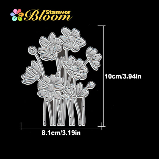 Original Lovely Daisy Flowers Bouquets Cutting Dies
