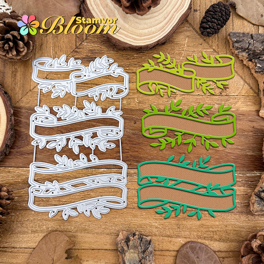Original Lovely Leaves and Branches Banners Cutting Dies