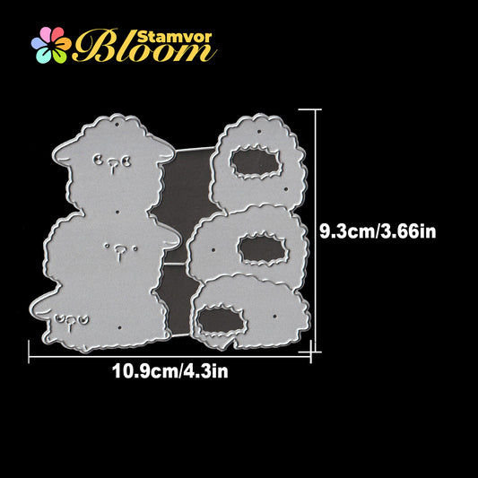 Original Lovely Sheeps Animals Jenga Cutting Dies