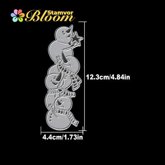 Original Lovely Winter Funny Snowman Cutting Dies