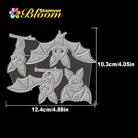 Original Lovely Halloween Animals Bats Cutting Dies