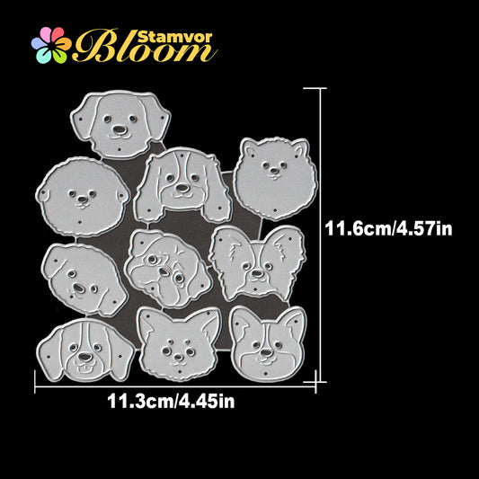 Original Lovely Dogs Puppy Smile Heads