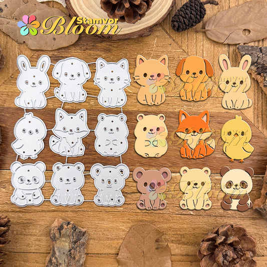 Original Lovely Kawaii Mini Animals Cat Dog Bunny Panda Koala Cutting Dies