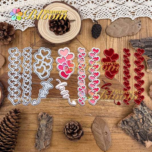 Original Lovely Valentines Day Loves Lace Borders Cutting Dies