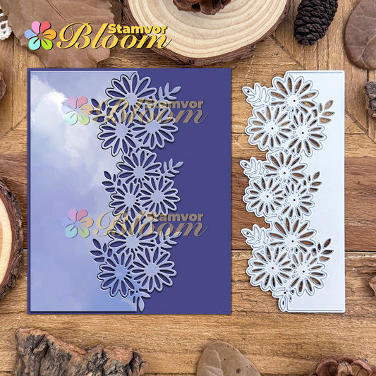 Original Lovely Flowers Daisy Half-cut Border Cutting Dies
