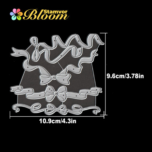Original Lovely Ribbon Gifts Bows Cutting Dies