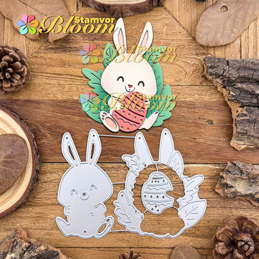 Original Lovely Layers Spring Easter Bunny with Egg Cutting Dies