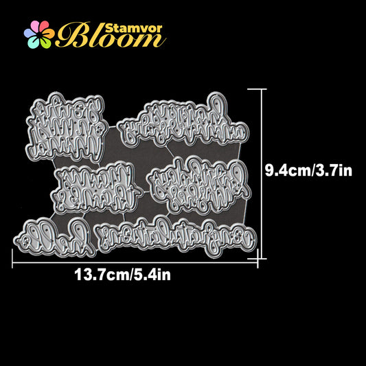 Original Lovely Layers Hand-writer Tiitles Cutting Dies