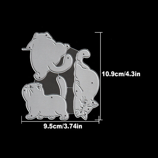 Original Lovely Funny Fat Cats-Cutting Dies