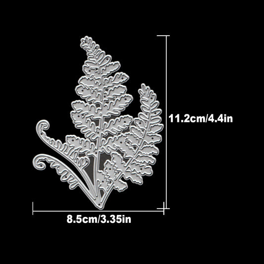 Retro Fern Leaves Branch Dies