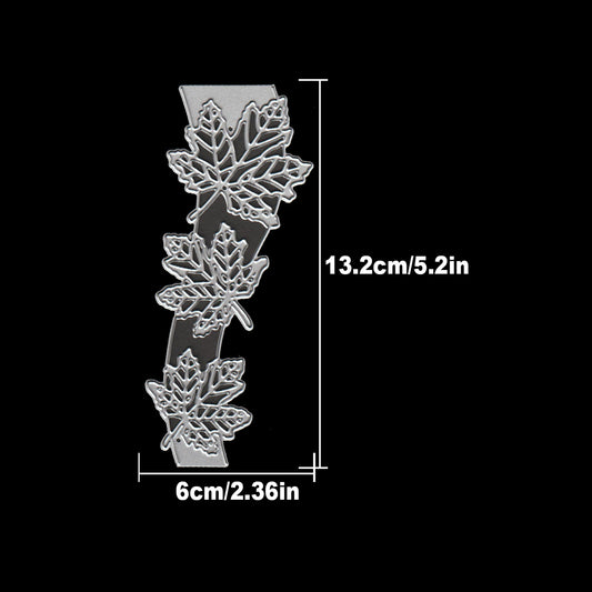 Lovely Fall Maple Leaves Half-cut Border Dies