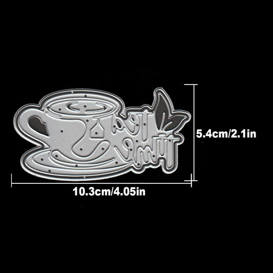Lovely Tea Cup Layers Title TEA TIME Dies