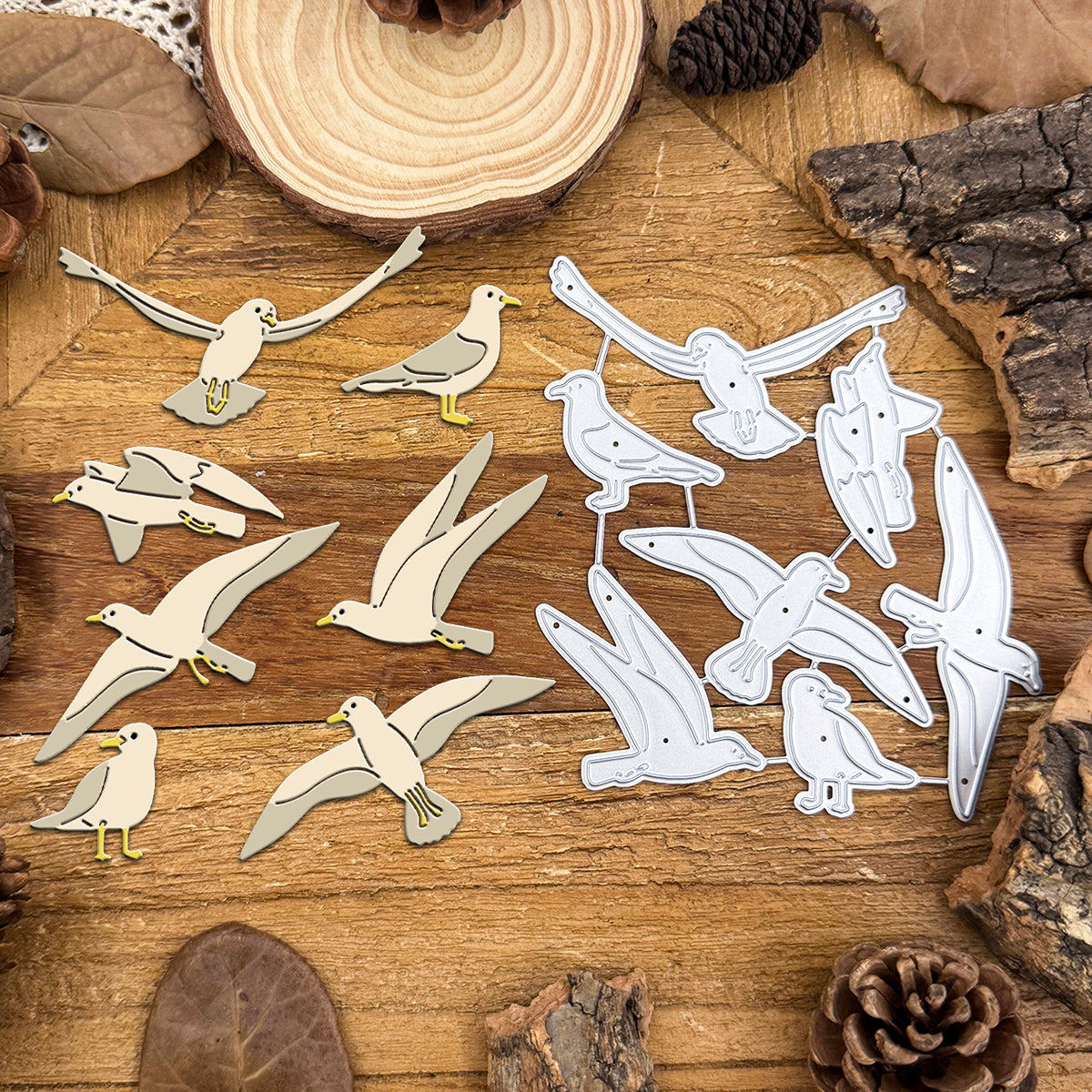 Basic Lovely Birds Seagulls of Various Shapes Dies