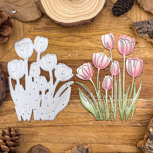 Lovely Beautiful Tulips Flowers Dies