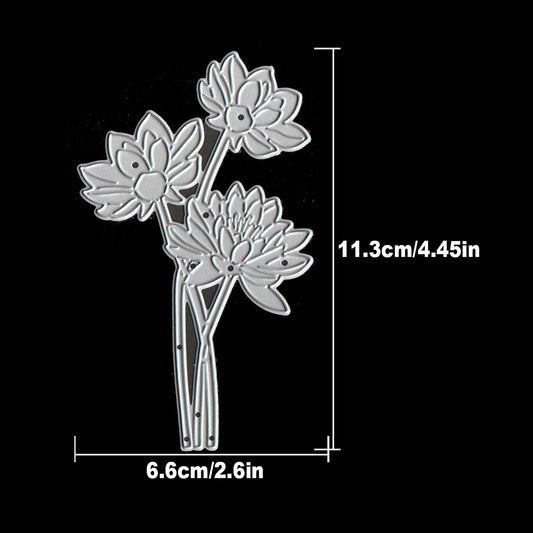 Lovely Beautiful Lotus Flowers Branch Dies