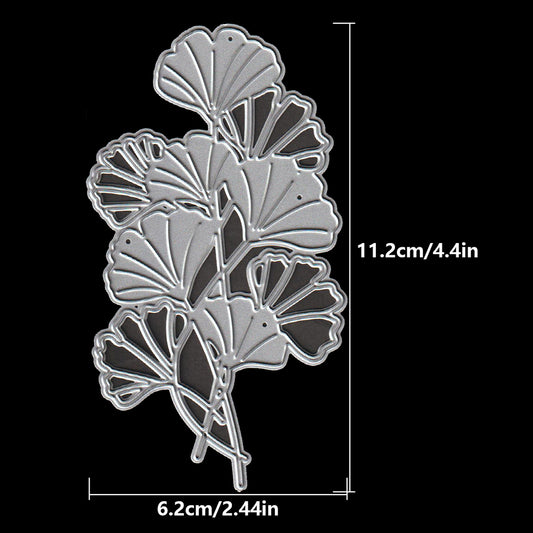 Ginkgo biloba leaves Beautiful FLowers Cutting Dies