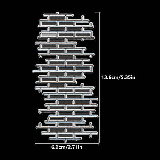 Retro Brick Walls Background Cutting Dies
