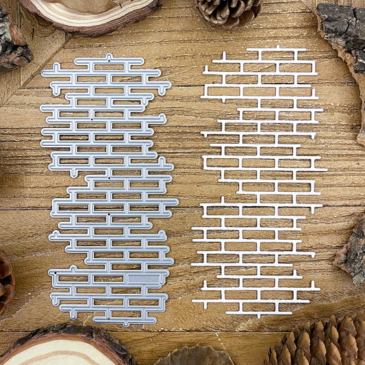 Retro Brick Walls Background Cutting Dies