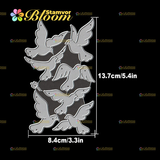 Original Lovely Birds Dove of Peace Cutting Dies