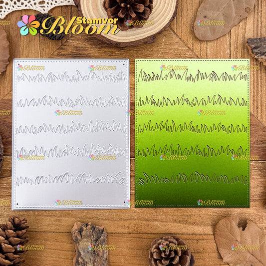 Original Lovely Basic Grassland Square Frame Background Cutting Dies