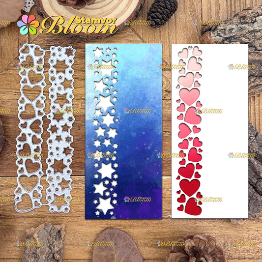 Original Lovely Stars and Loves Borders Cutting Dies